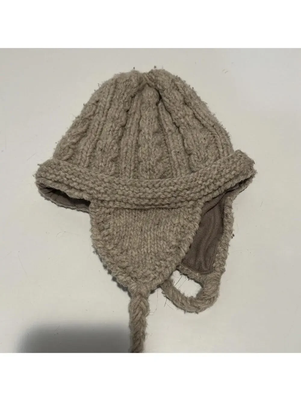 Womens Creation Knitting Beanie One Size Tan
